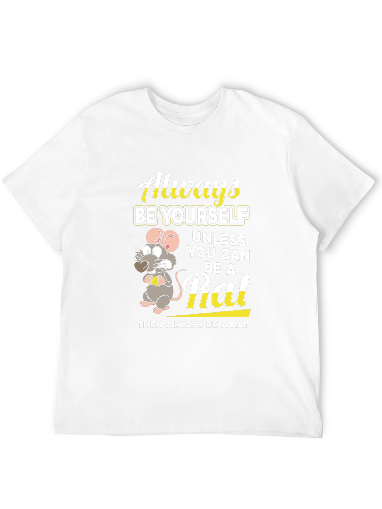 Black Always Be a Rat Graphic T-Shirt - Funny Novelty Tee view 12