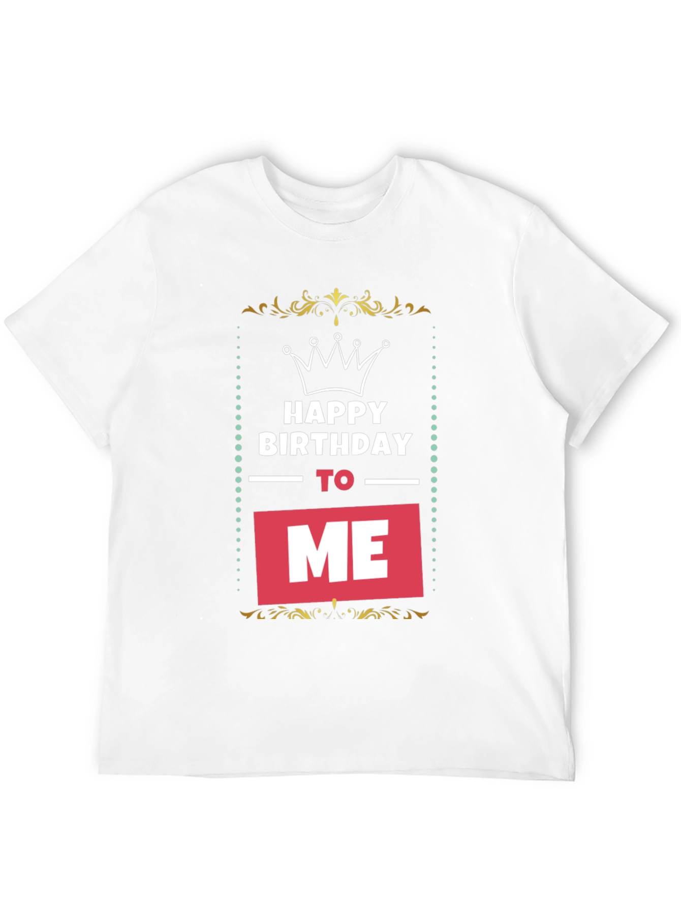 Black Happy Birthday To Me T-Shirt - Black view 12