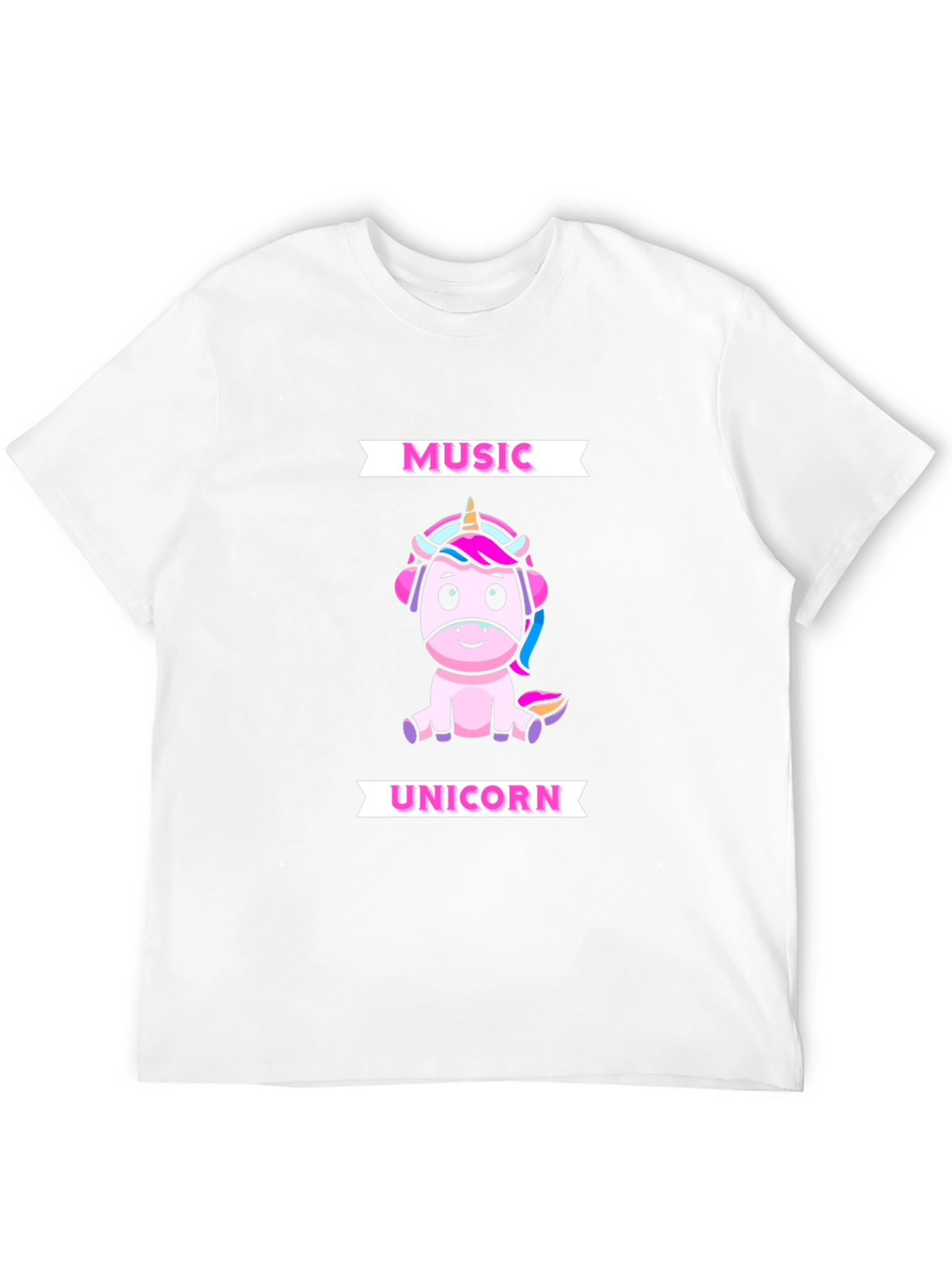 Black Music Unicorn Graphic T-Shirt view 12