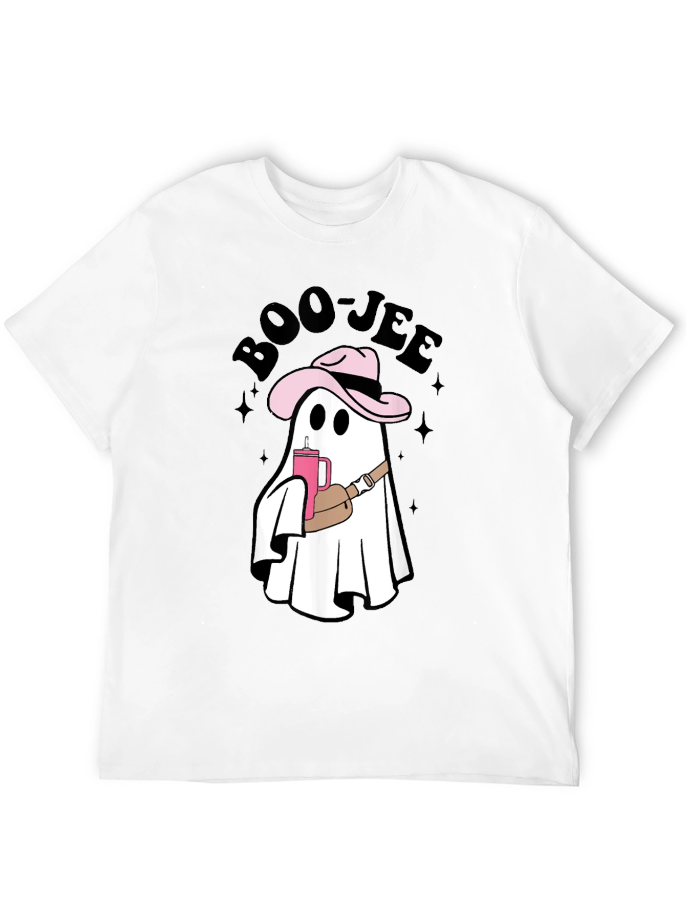 Black Boo-jee Cowboy Ghost T-Shirt - Spooky Chic Style view 12