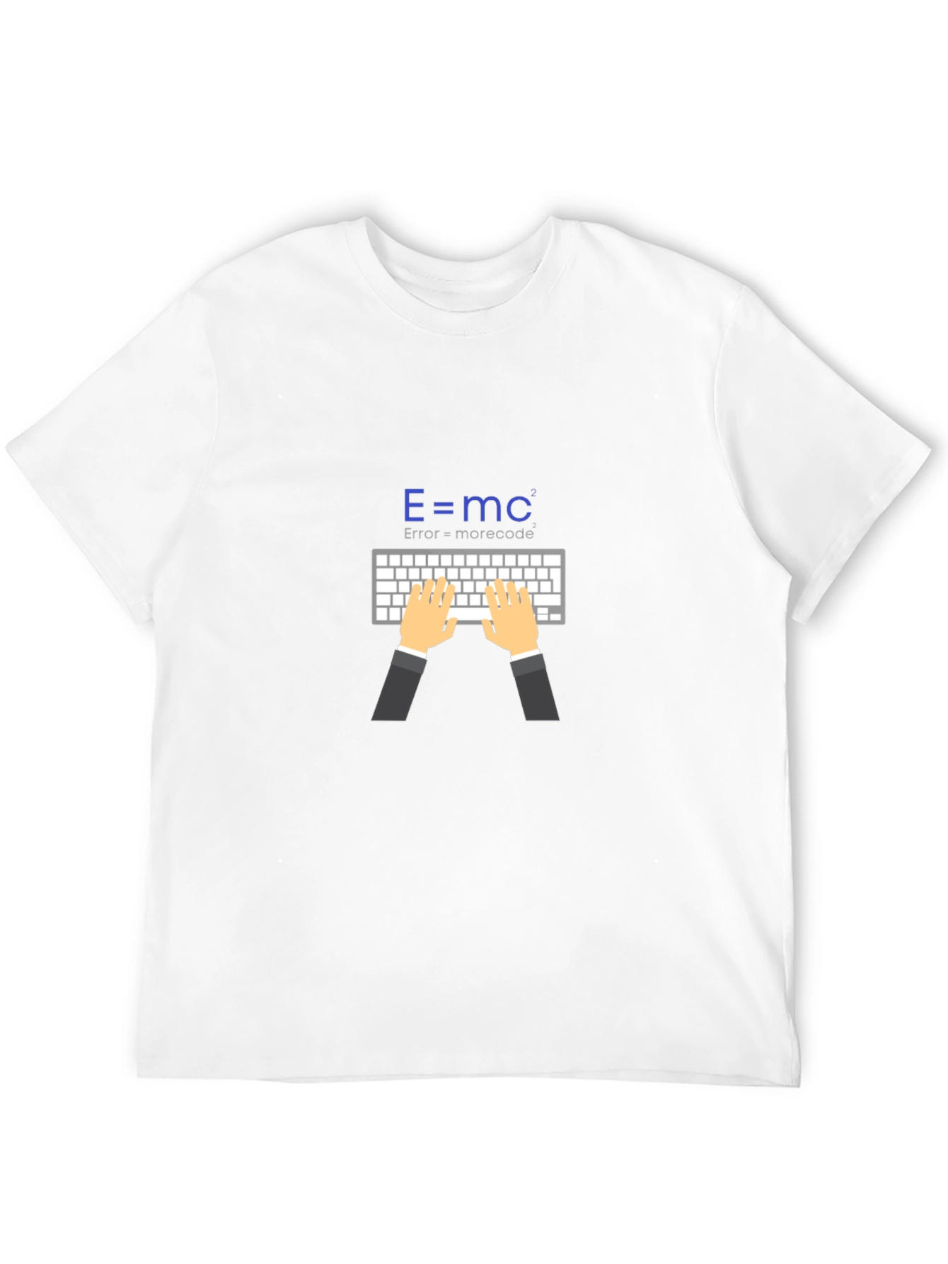 Black E=mc² Coding T-Shirt - Error = More Code view 12