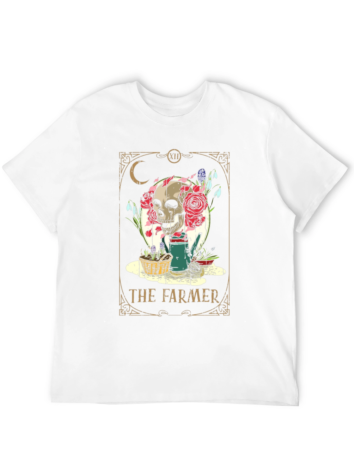 Black The Farmer Tarot Card T-Shirt view 12