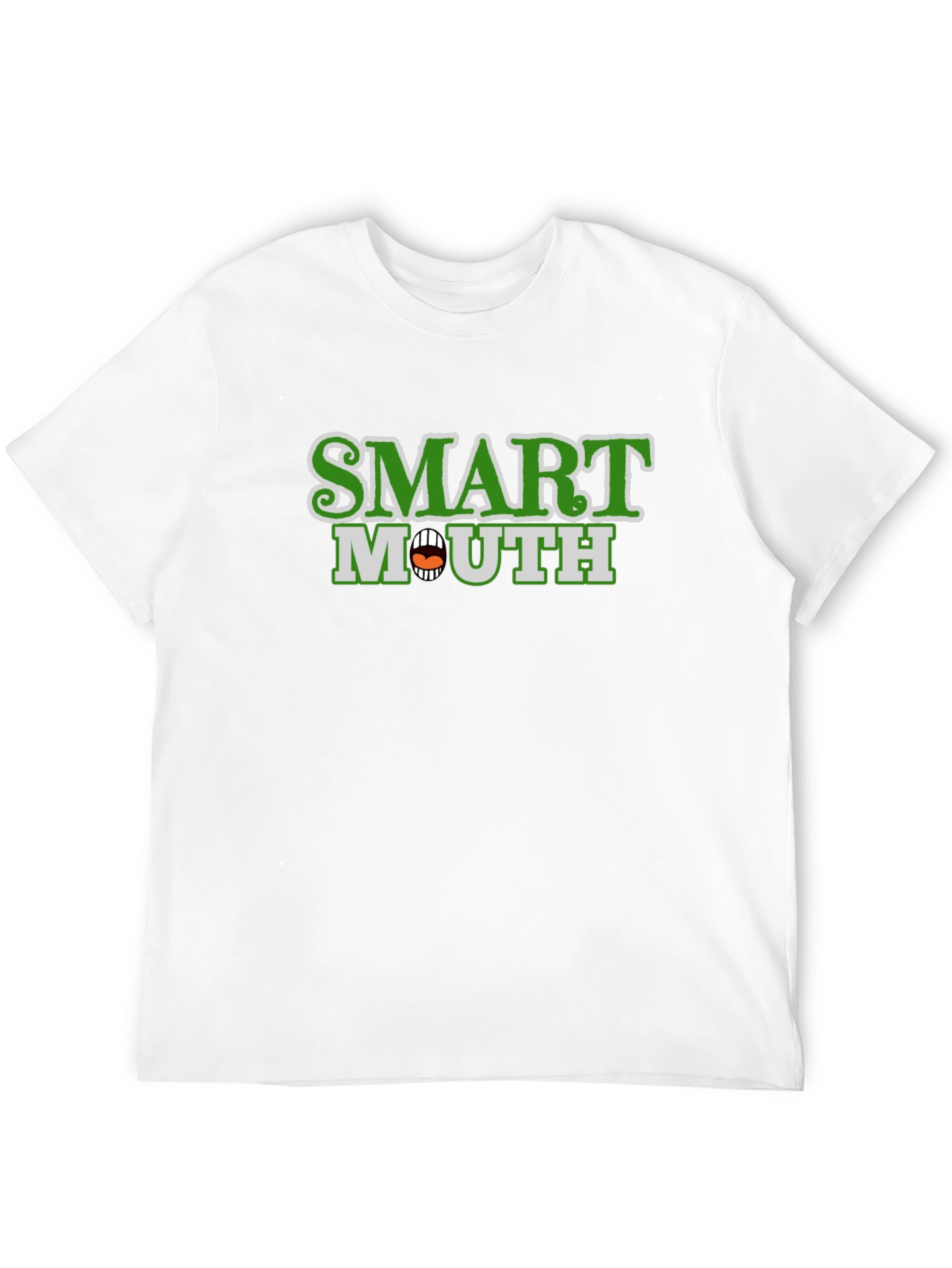 Black Smart Mouth Graphic Tee - Quirky Black T-Shirt view 12