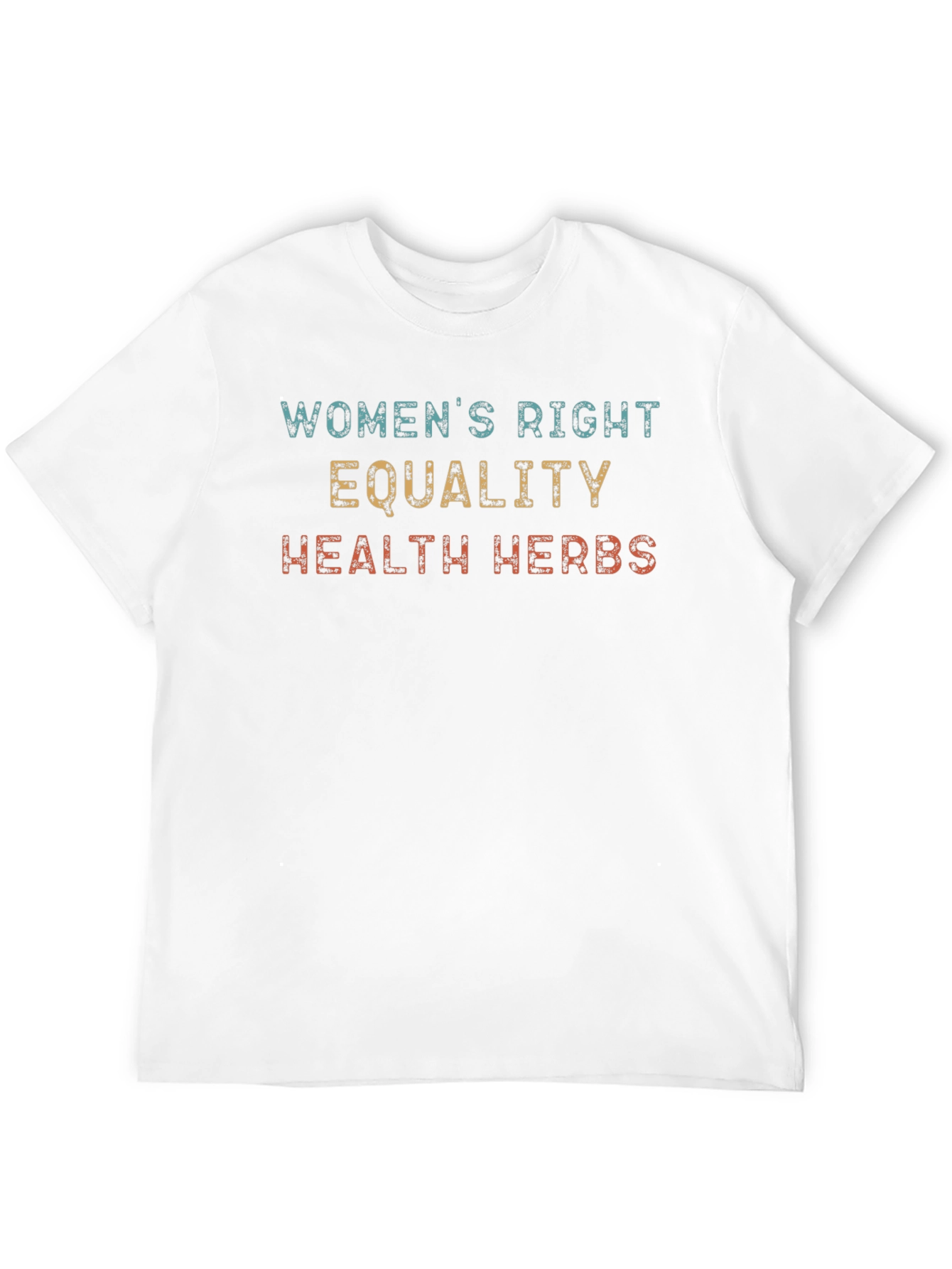 Black Women's Rights, Equality, Health, Herbs Black T-Shirt view 12