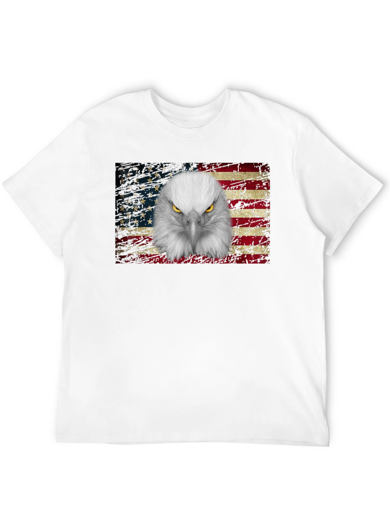 Black Eagle Flag Graphic T-Shirt view 12