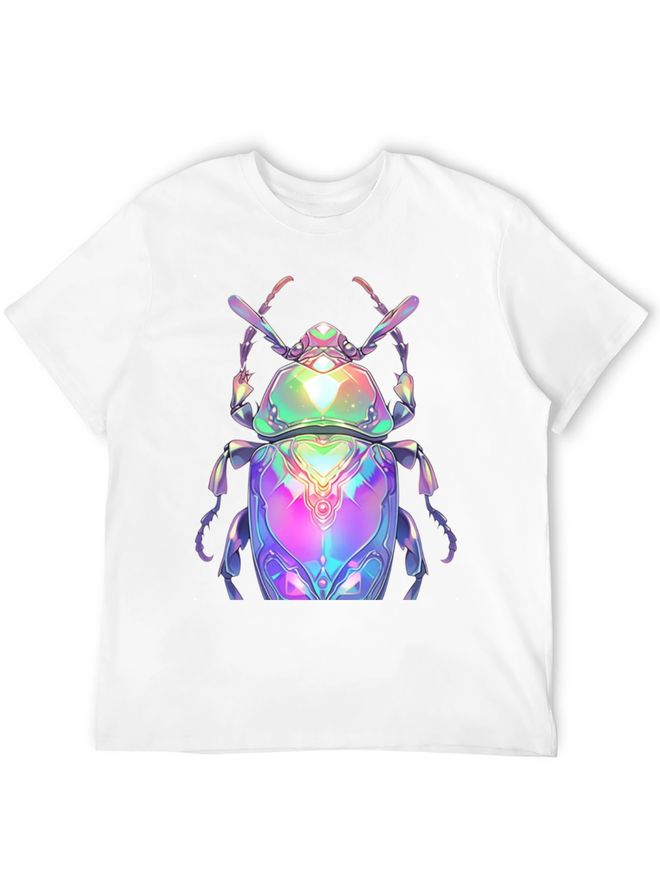 Black Iridescent Beetle Graphic Tee - Men's Black T-Shirt view 12