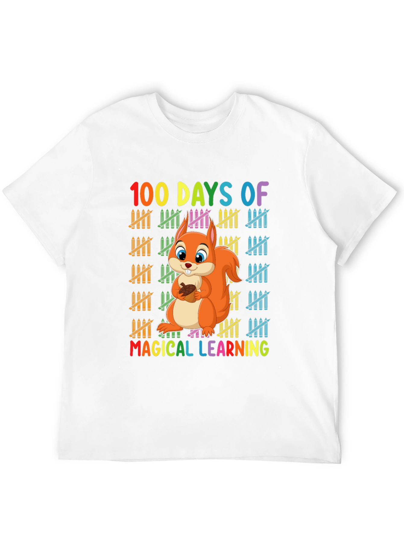 Black 100 Days of Magical Learning T-Shirt view 12