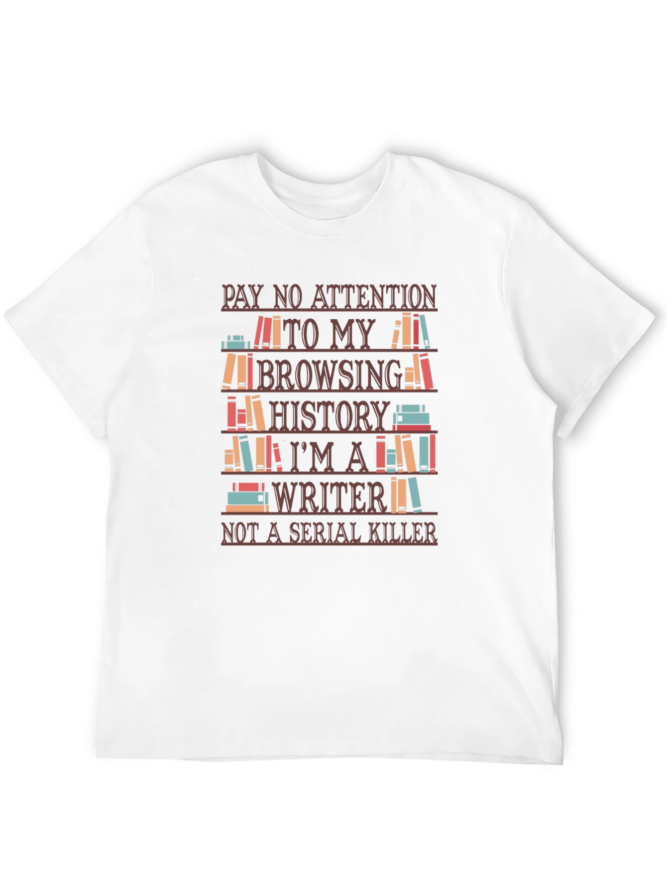 Black Writer T-Shirt - Funny Novelty Tee view 12