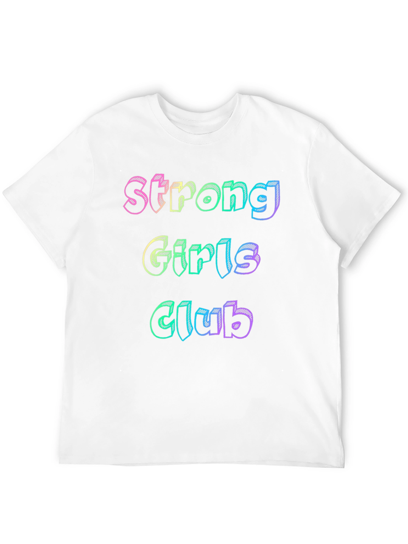 Black Strong Girls Club Black T-Shirt view 12