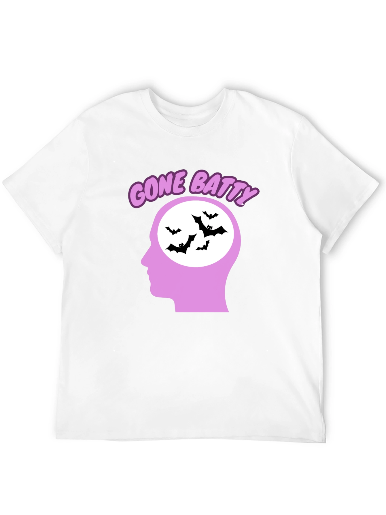 Black Gone Batty Graphic Tee - Quirky Halloween Shirt view 12