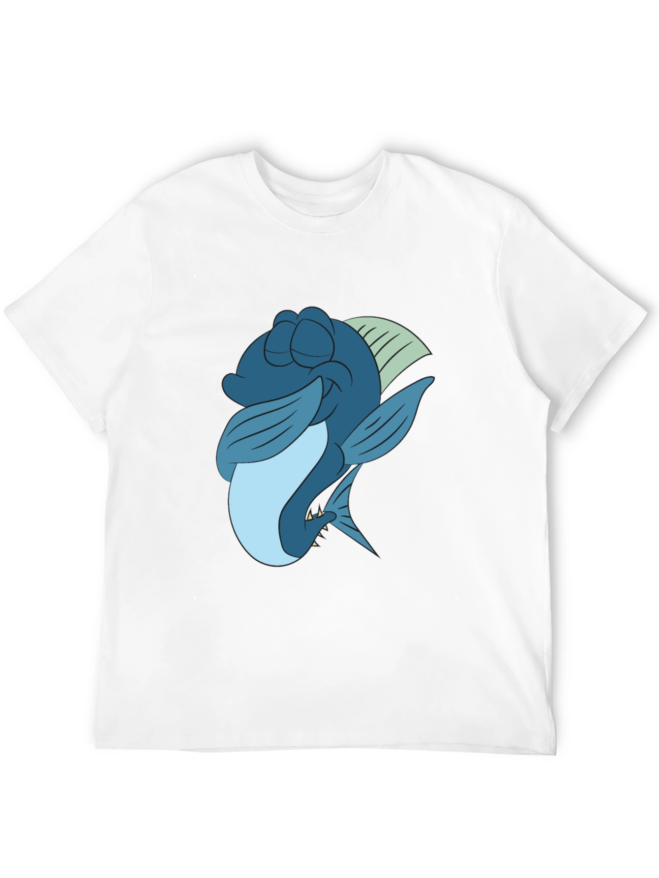 Cartoon Fish Graphic Tee - 12