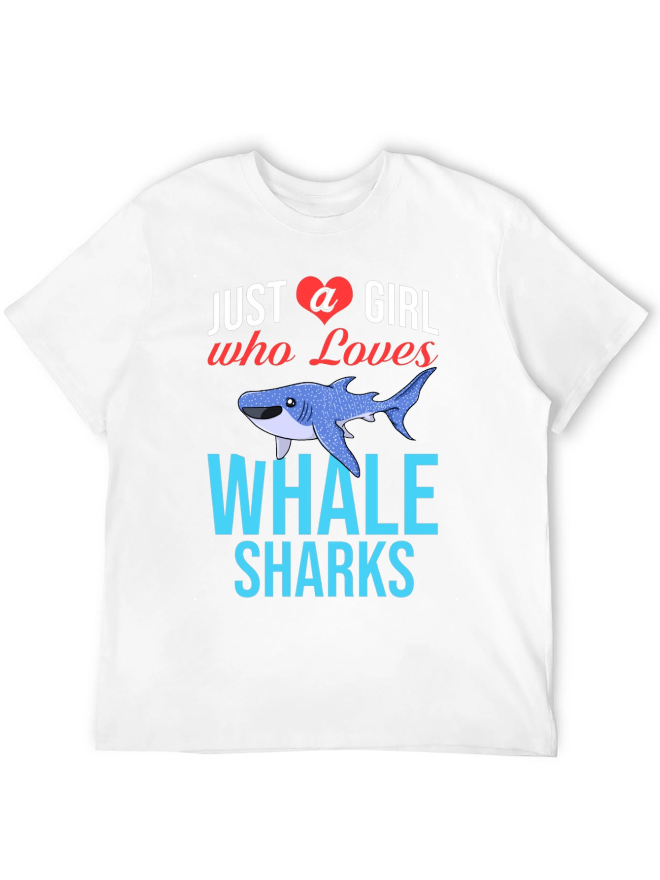 Black Just A Girl Who Loves Whale Sharks T-Shirt view 12