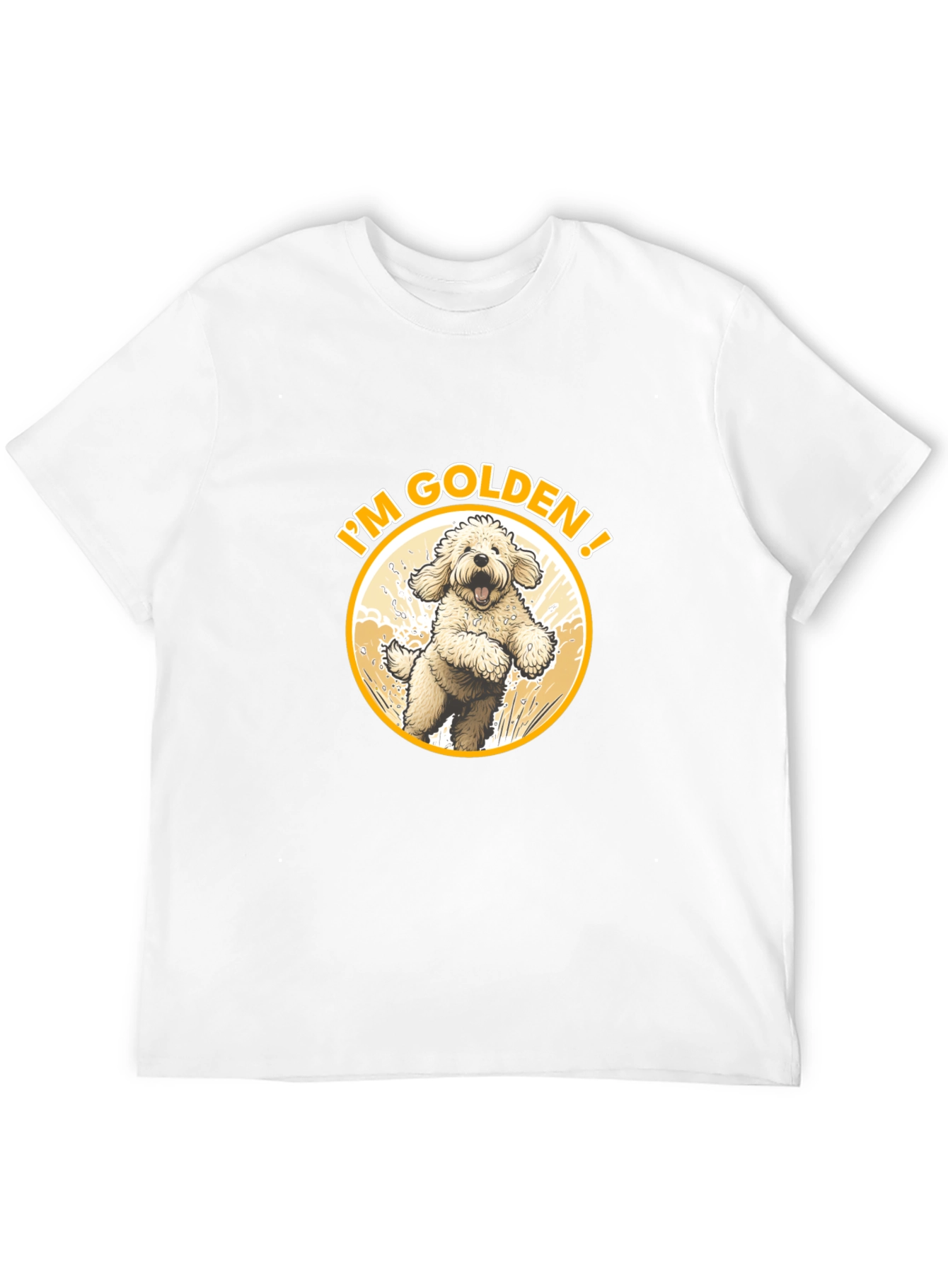 Black I'm Golden Dog Lover T-Shirt view 12