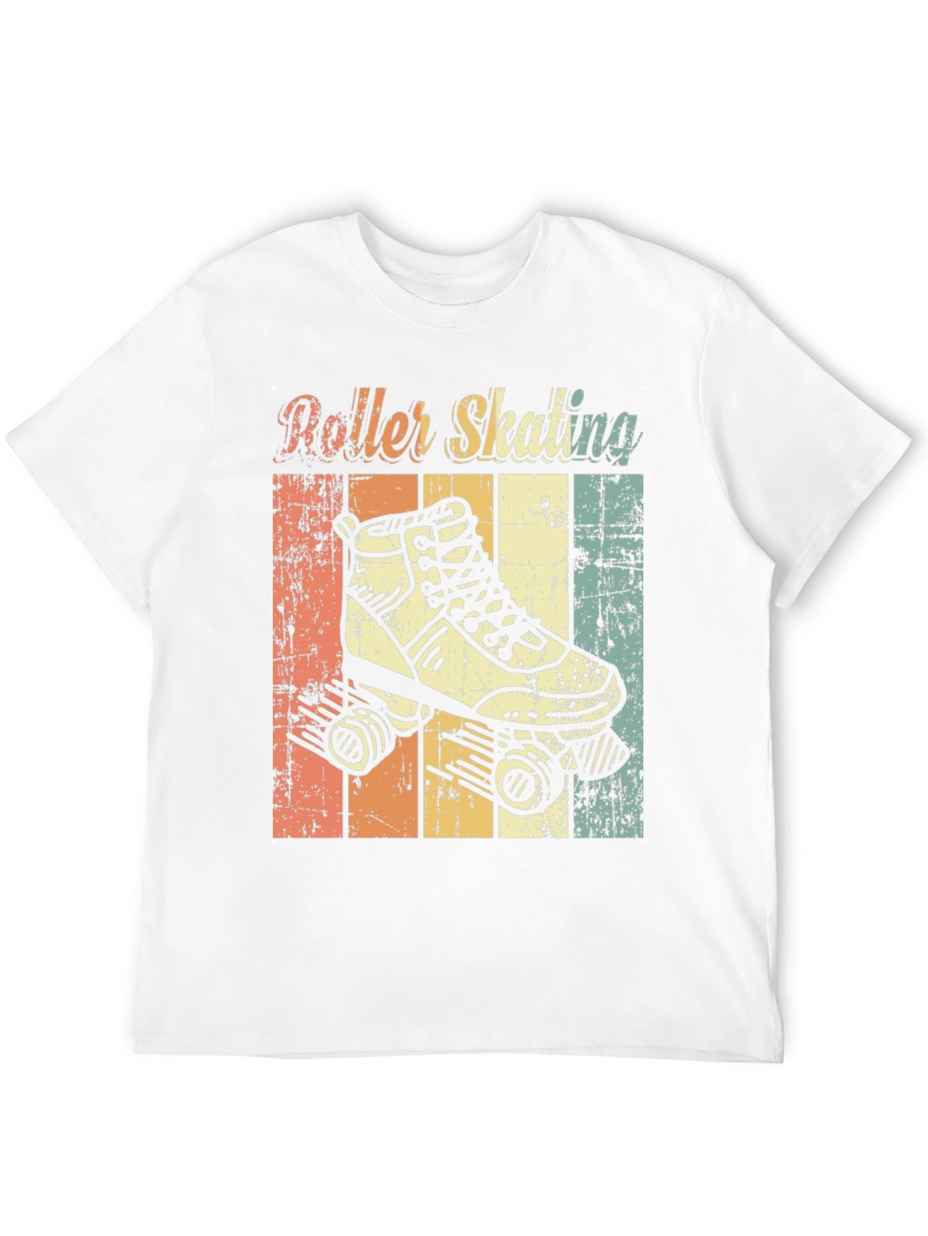 Black Retro Roller Skating T-Shirt view 12
