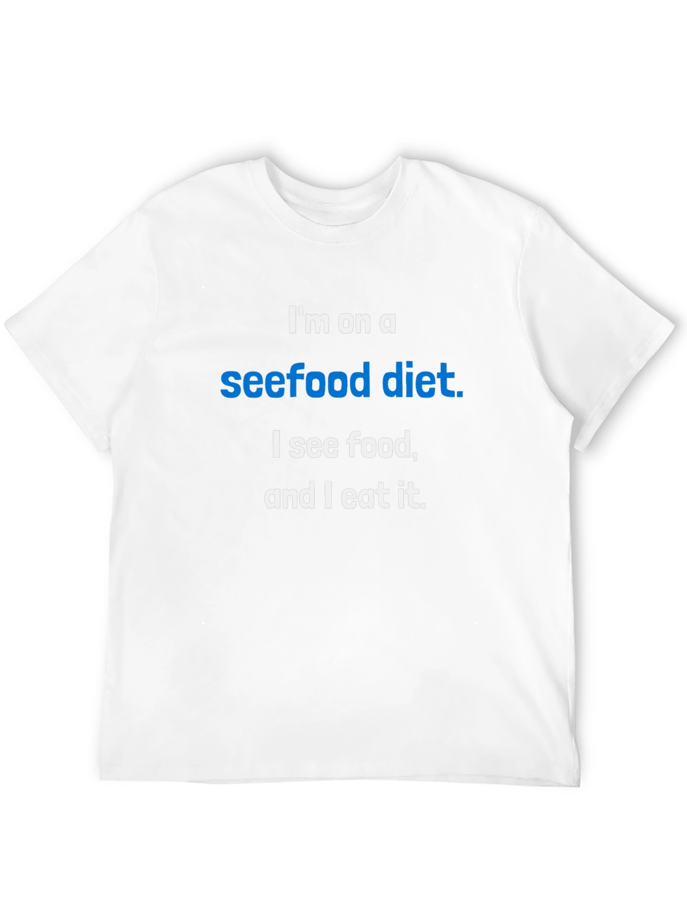 Black Seefood Diet T-Shirt - Funny Foodie Tee view 12