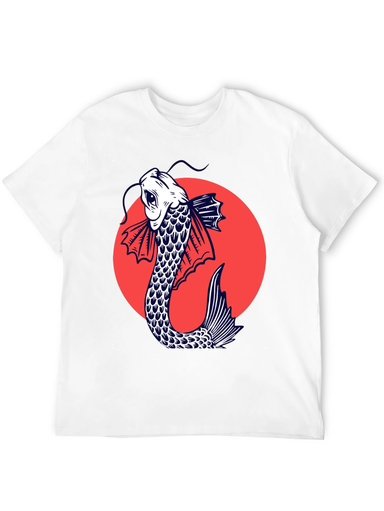 Black Koi Fish Graphic Tee - Stylish Japanese Art Shirt view 12