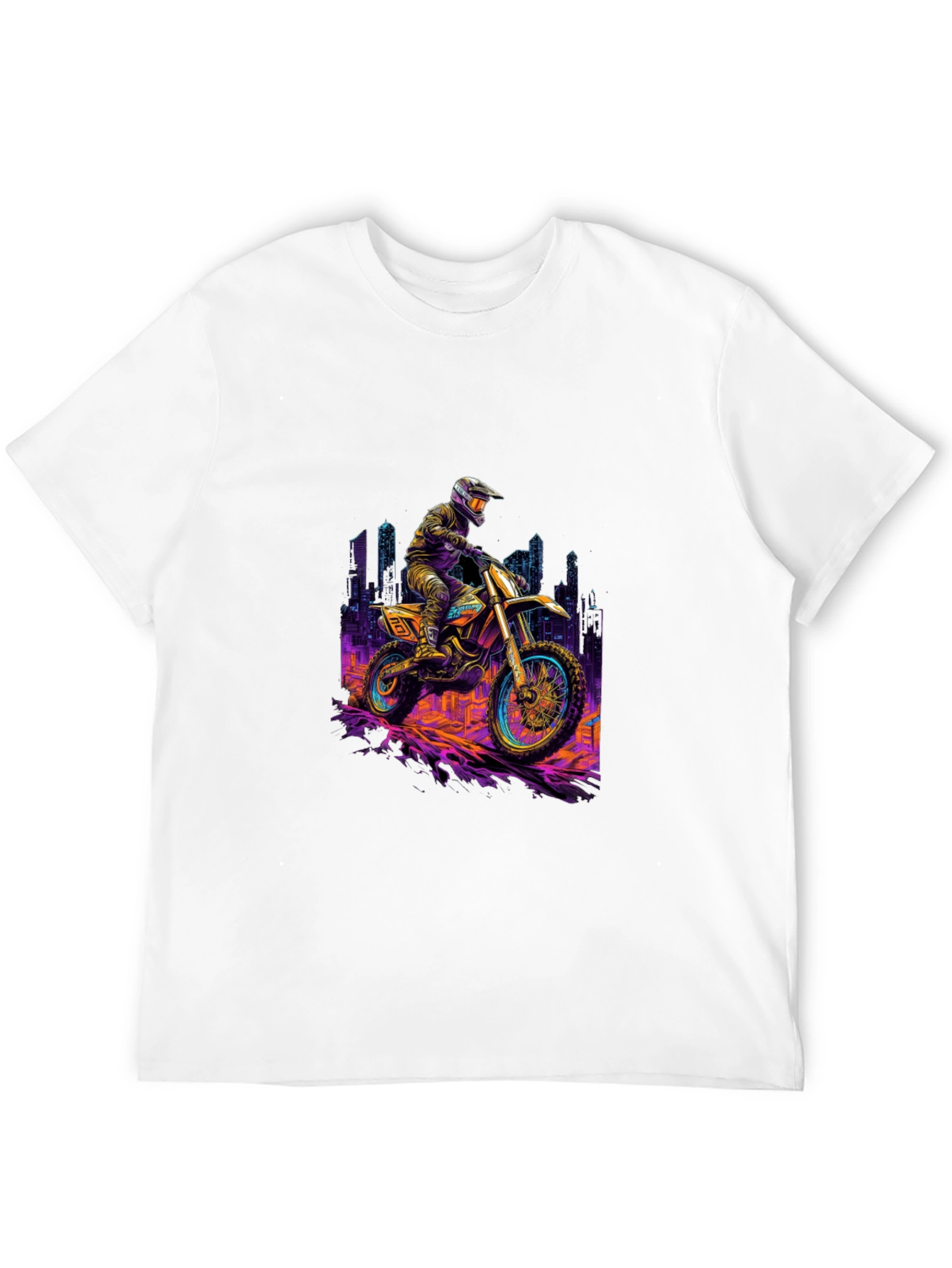 Black Motorcycle Ride T-Shirt - Black Cotton Blend view 12