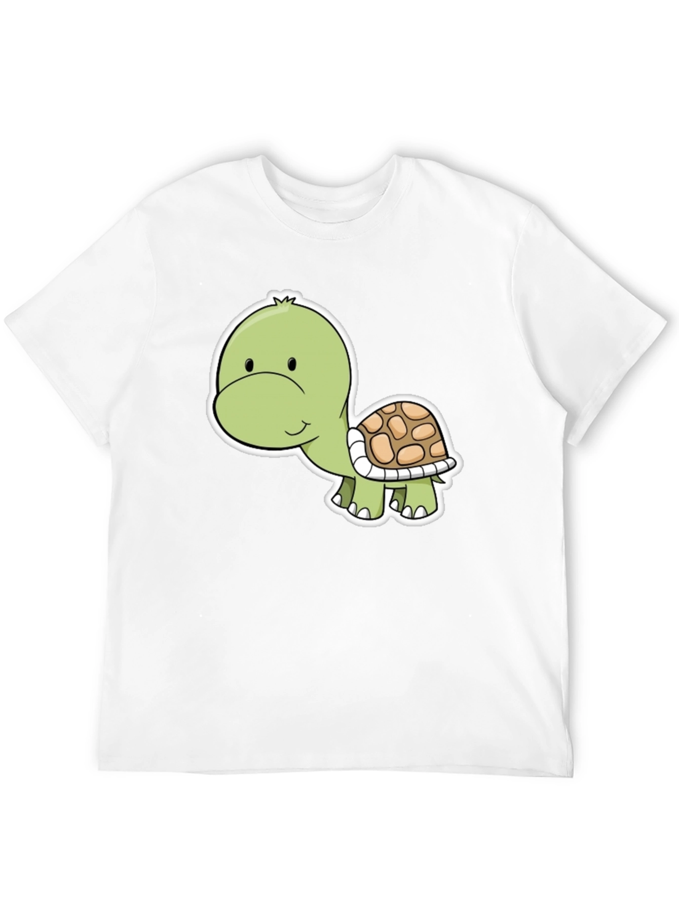 Black Cute Turtle Graphic Tee - Soft Cotton Blend view 12