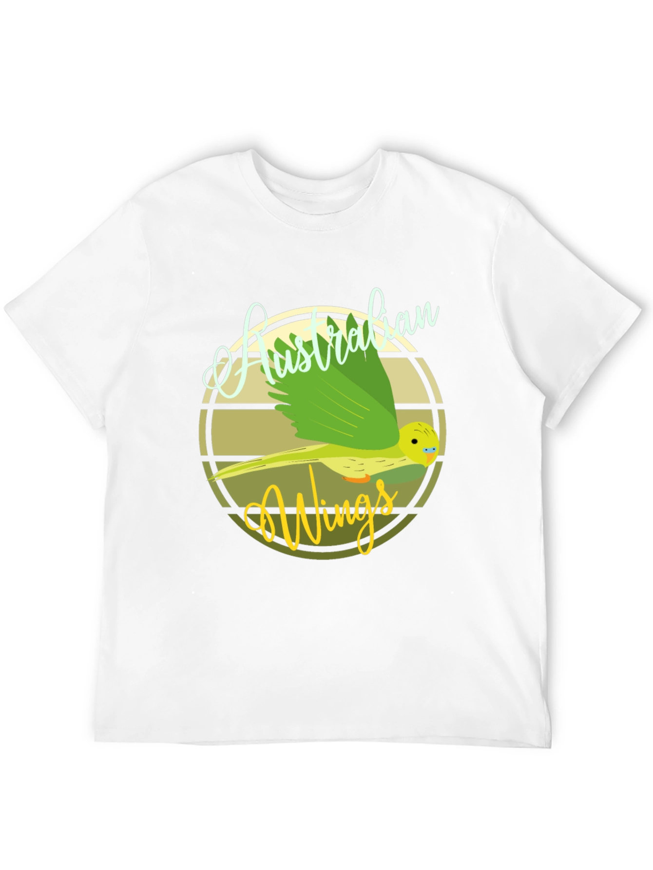 Black Australian Wings Graphic Tee - Bird Lover's T-Shirt view 12