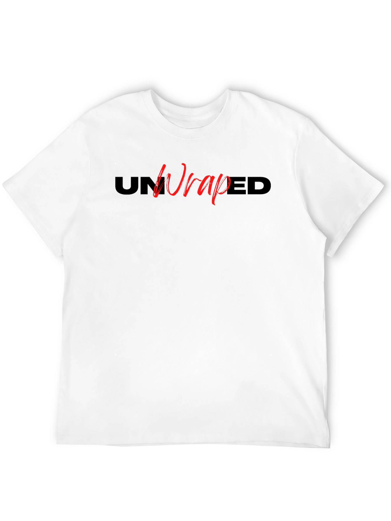 Black UnWrapped Graphic Tee - Black Cotton Blend view 12