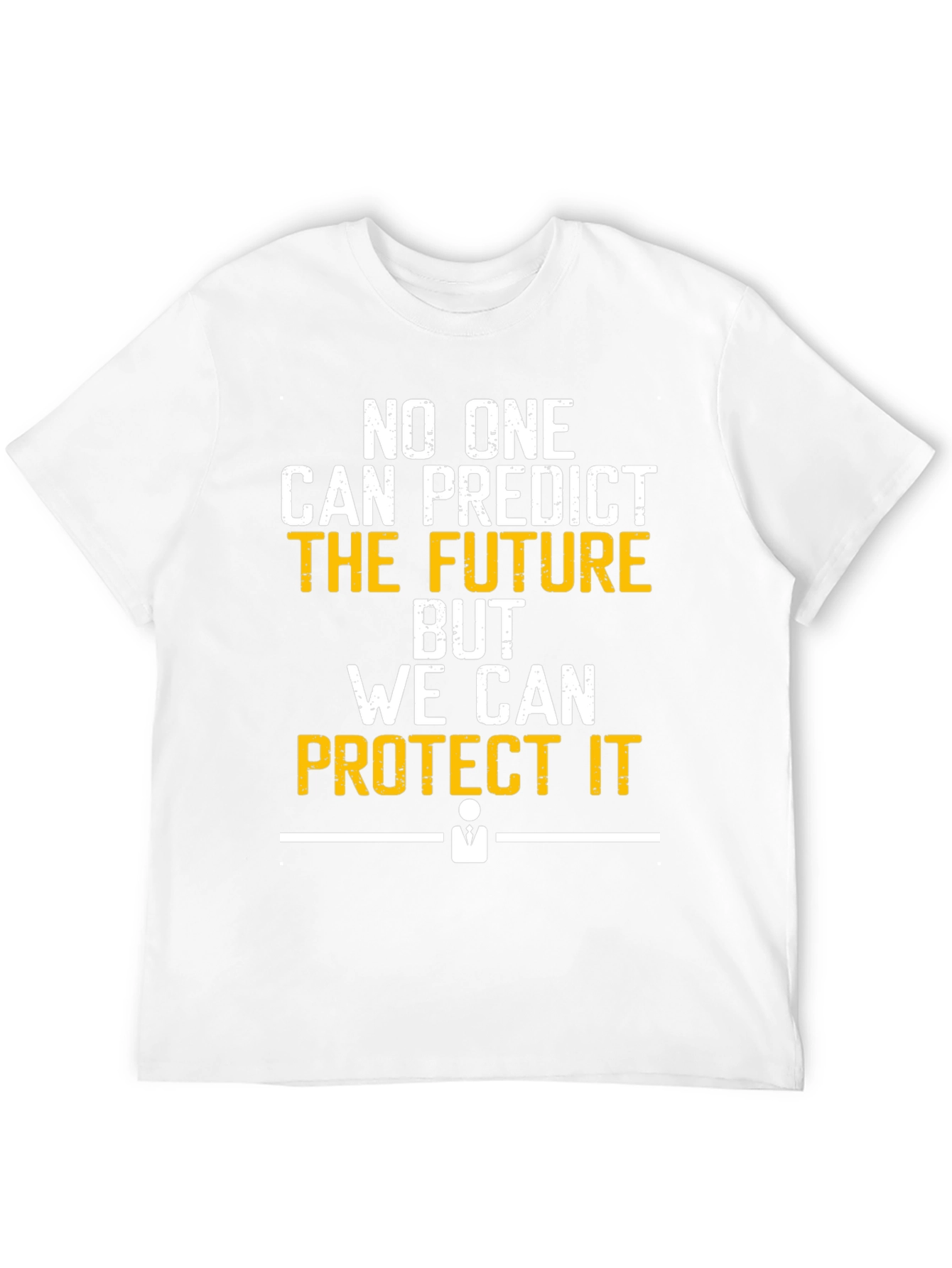 Black No One Can Predict the Future T-Shirt view 12
