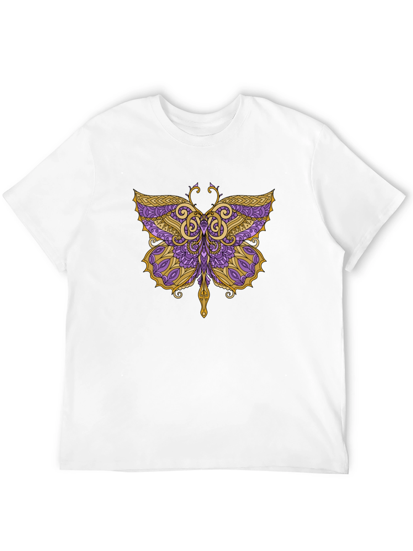 Black Butterfly Graphic Tee - Black Cotton Blend view 12