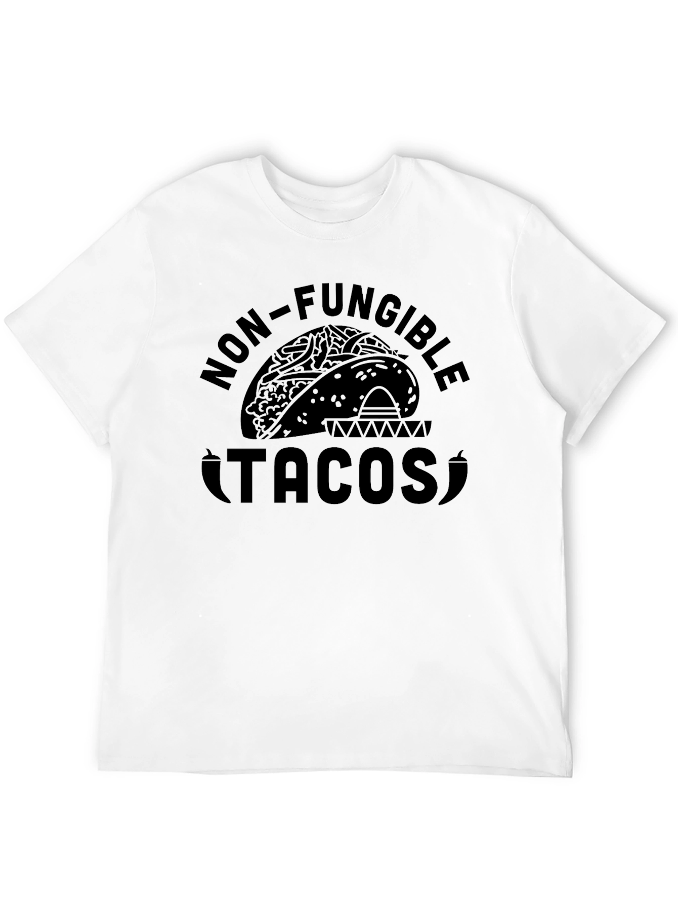 Black Non-Fungible Tacos Graphic Tee - Black view 12