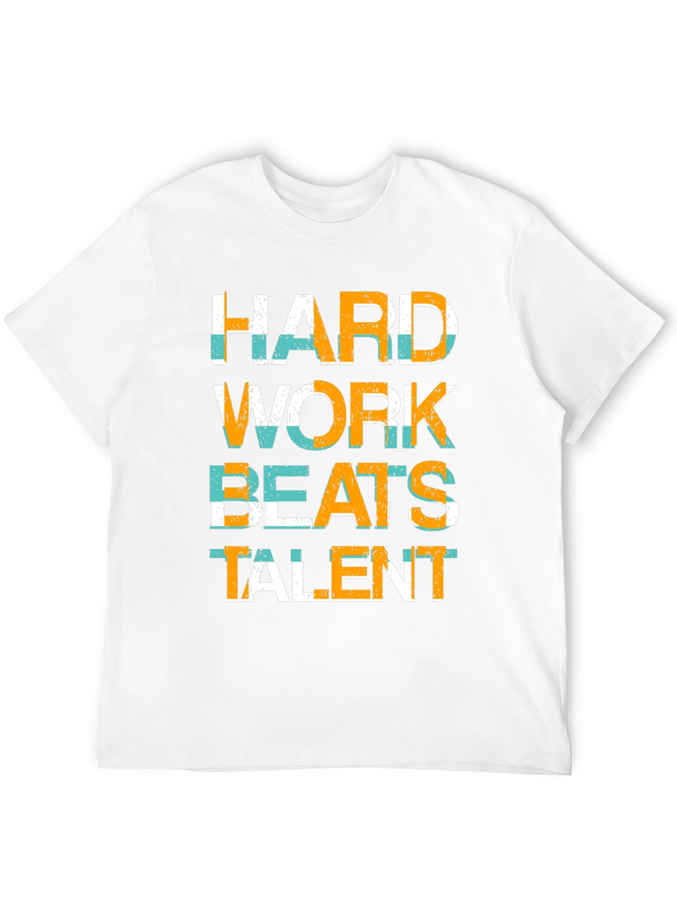 Black Hard Work Beats Talent Graphic Tee view 12