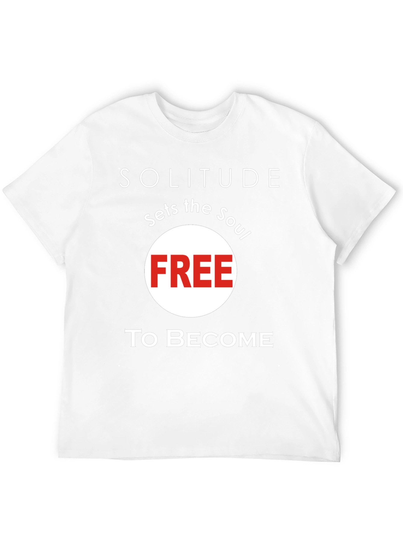 Black Solitude Sets the Soul Free T-Shirt - Stylish Unisex Tee view 12