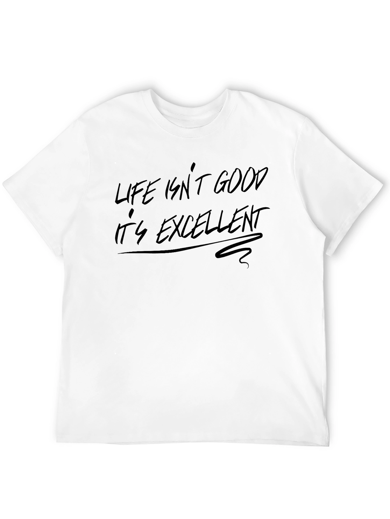 Black Life Isn't Good Tee - Excellent Graphic Print view 12