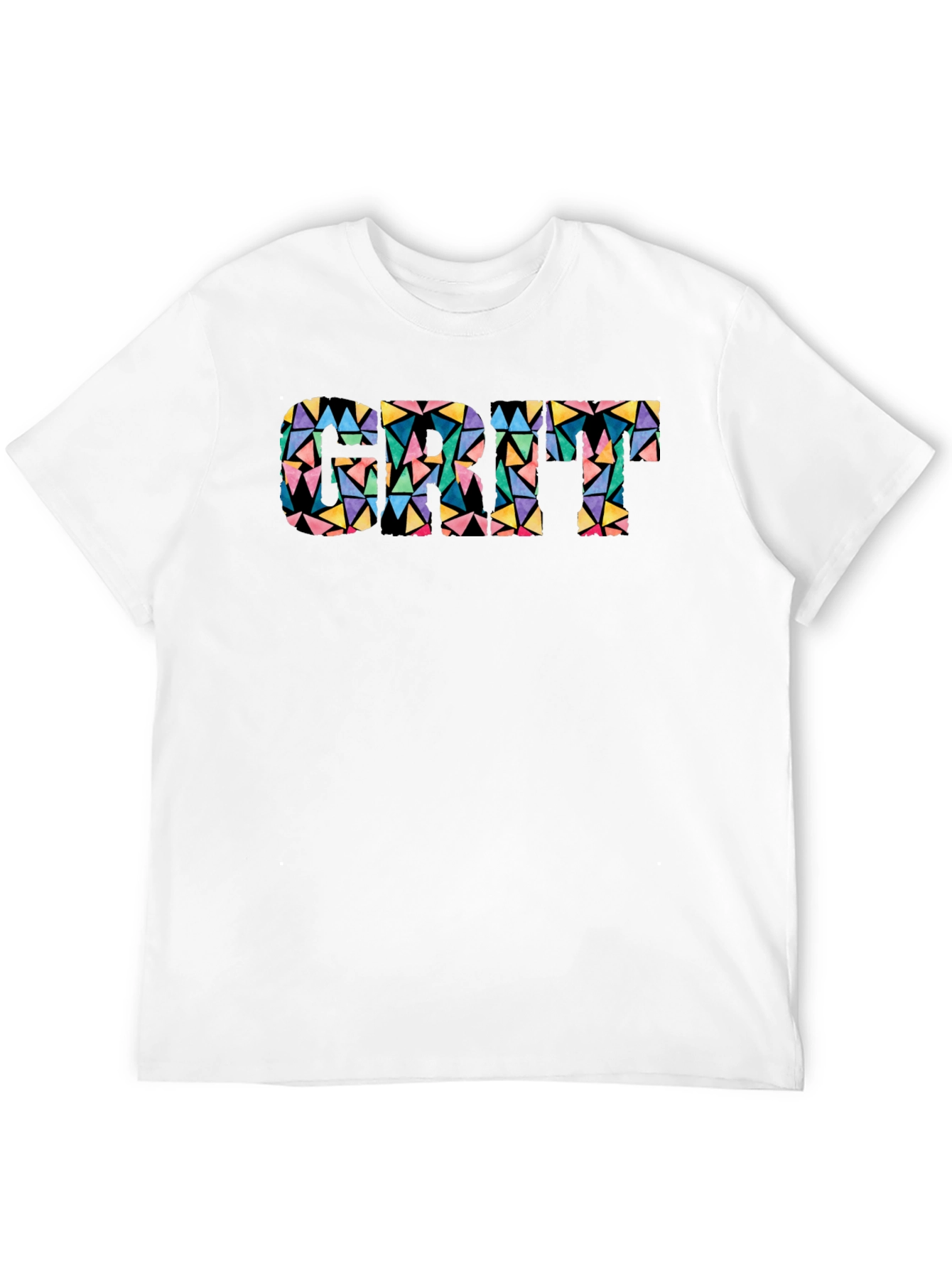 Black Geometric Cat T-Shirt - Modern Art Style view 12