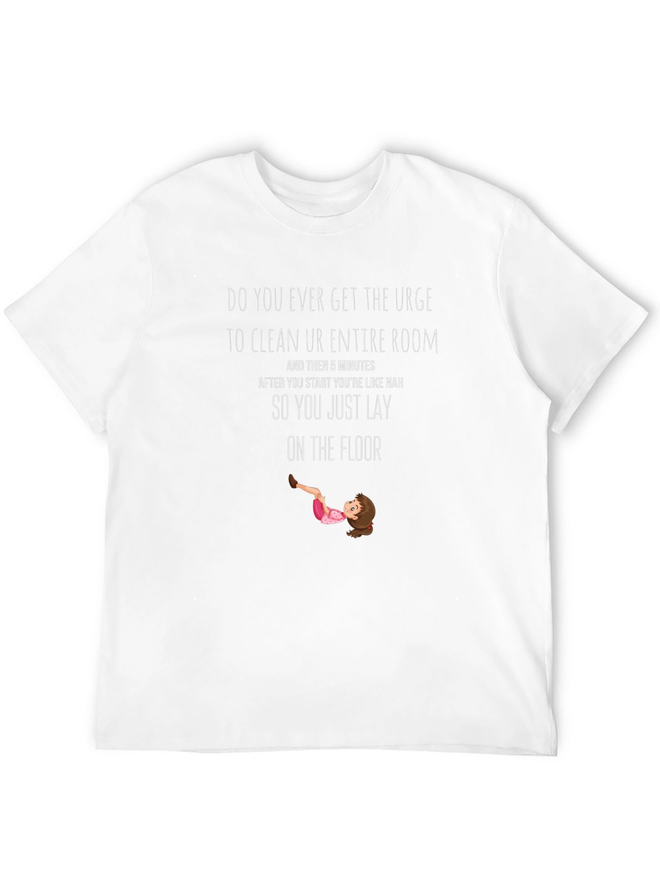 Black Funny Cleaning Urge T-Shirt view 12