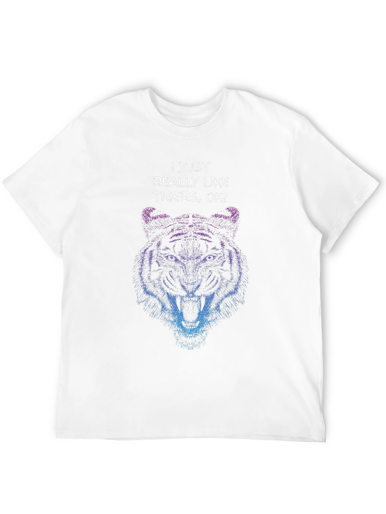 Black Tiger Graphic T-Shirt - "I Just Really Like Tigers" view 12