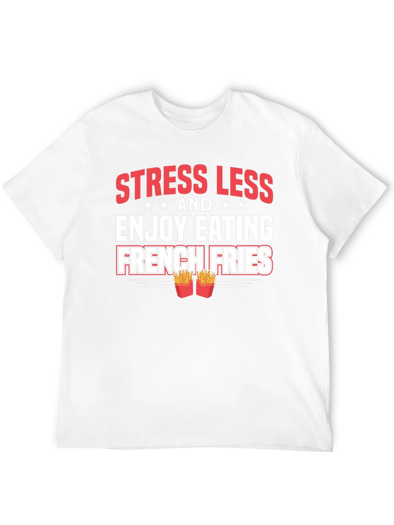 Stress Less French Fries Graphic Tee - 12