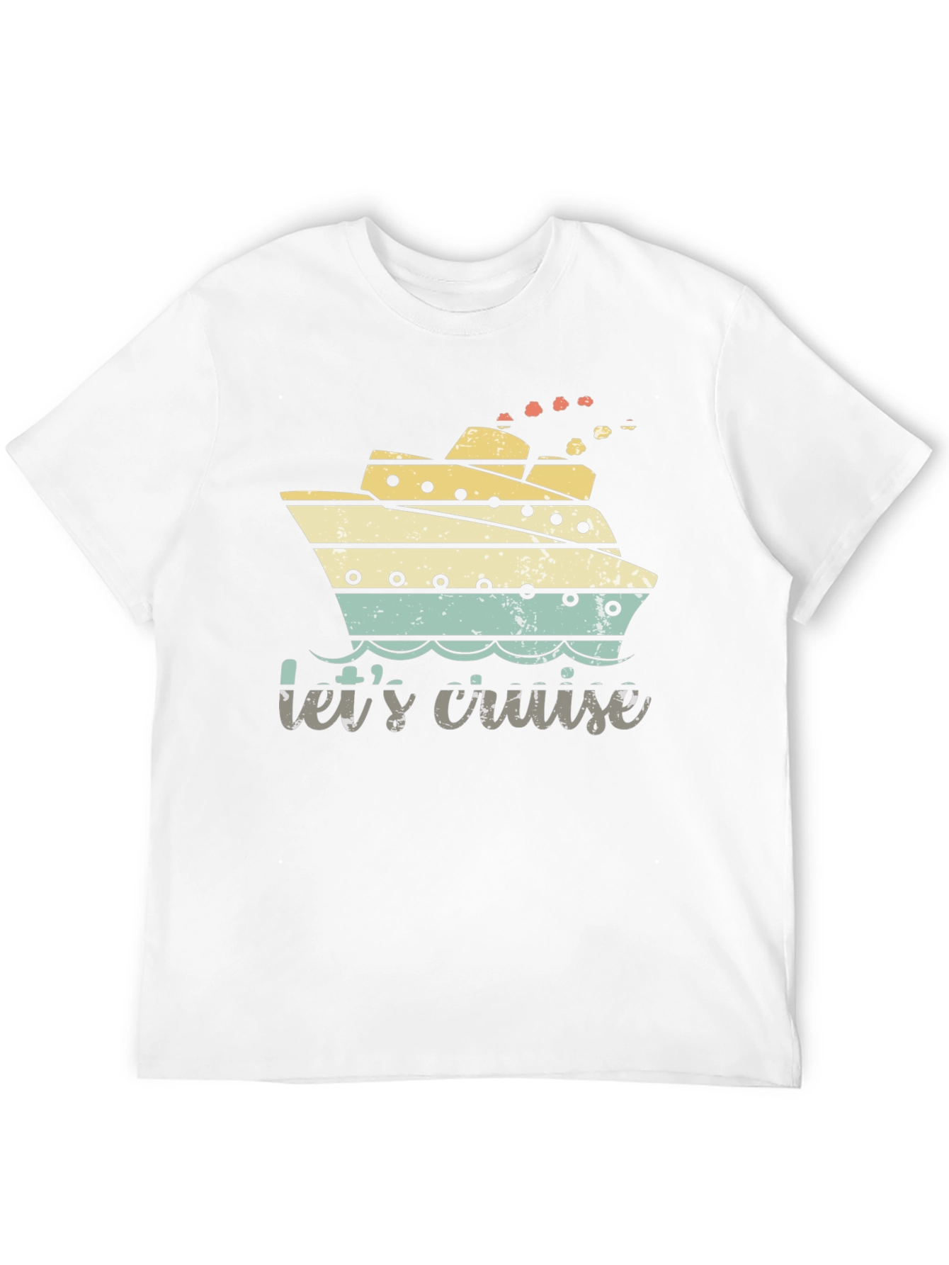 Black Let's Cruise Tee - Nautical Vacation Shirt view 12