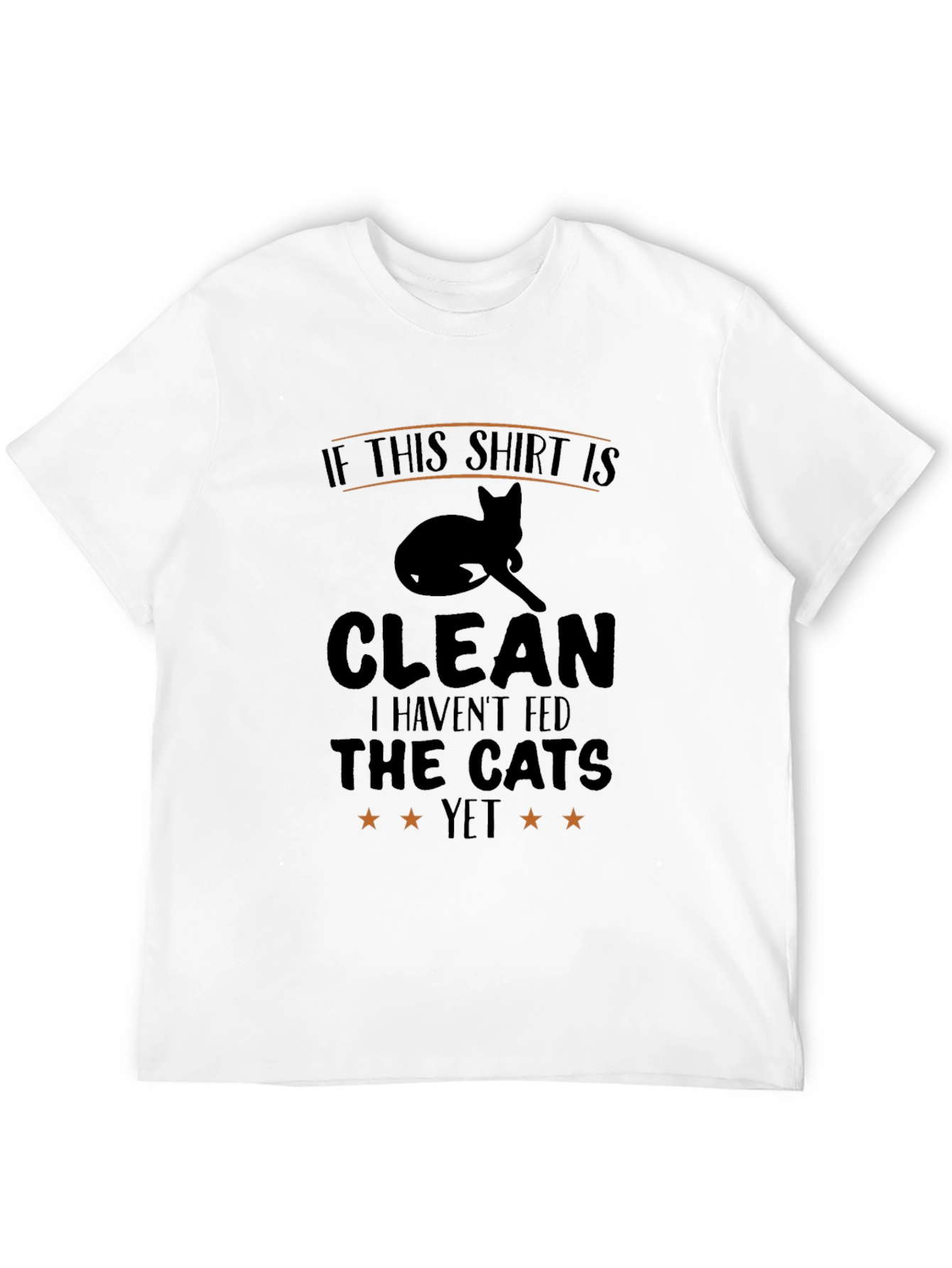 Black Funny Cat Lover T-Shirt: If This Shirt Is Clean view 12