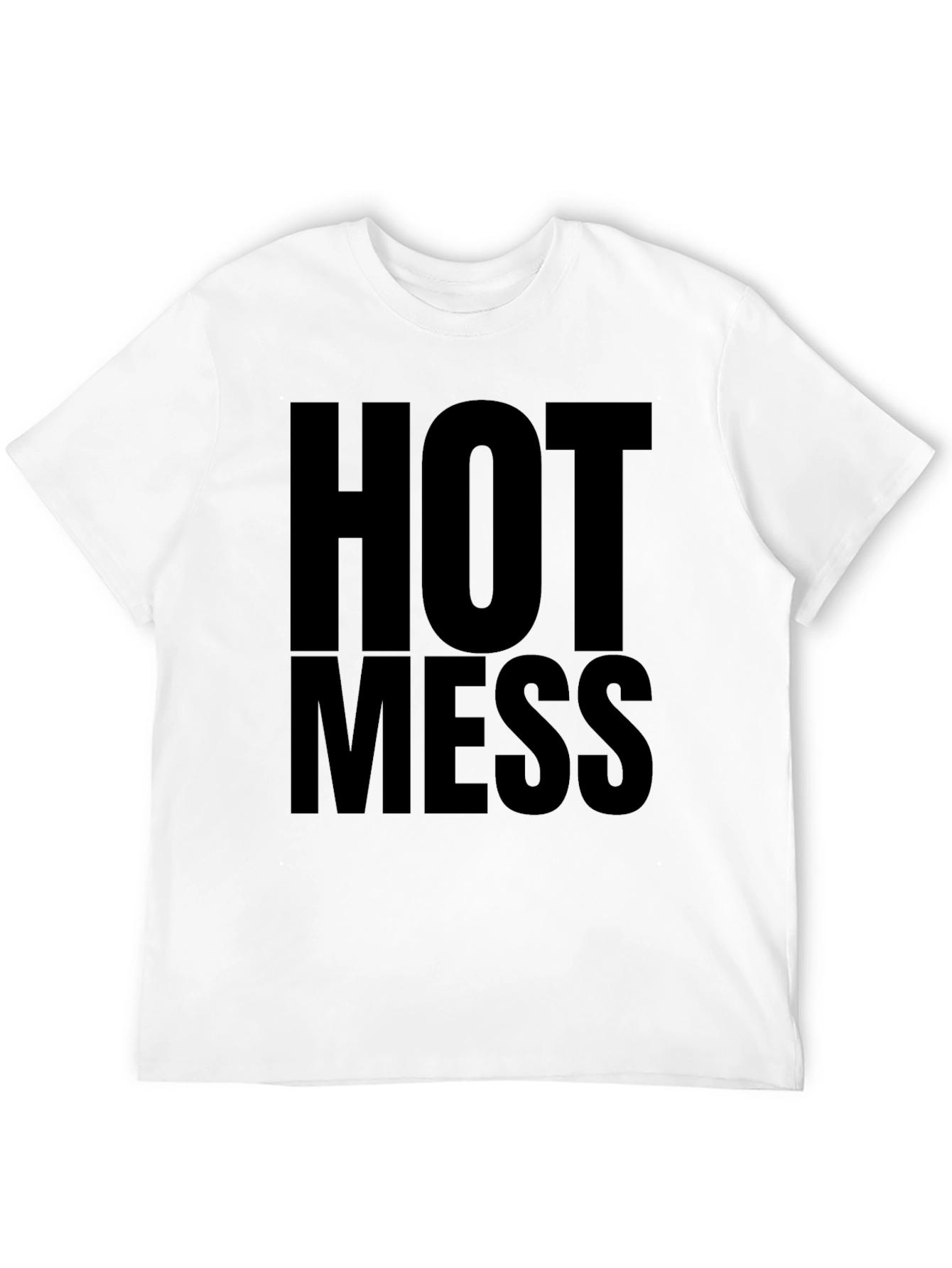 Black Hot Mess Graphic T-Shirt - Bold Statement Tee view 12