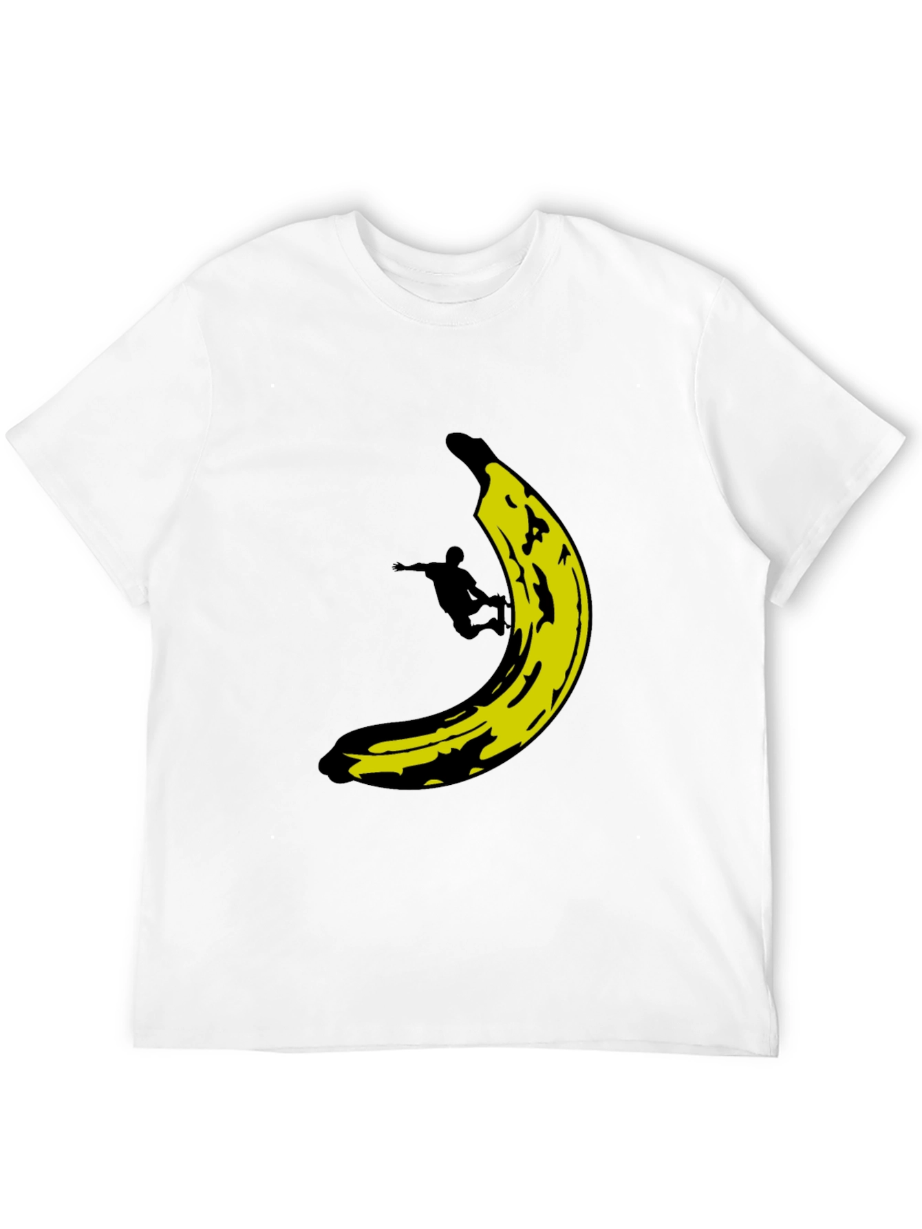 Black Banana Skater Graphic Tee - Black Cotton T-Shirt view 12