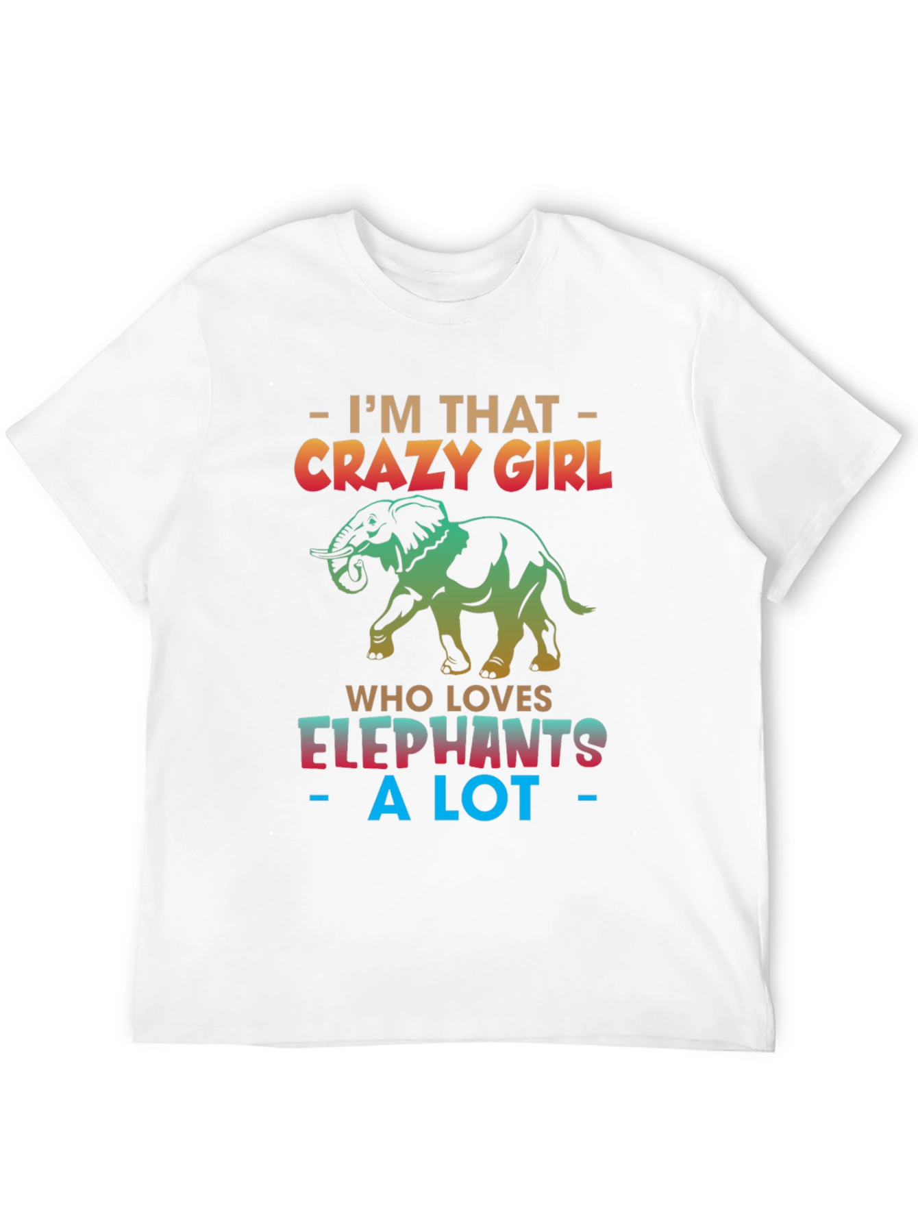 Black Crazy Elephant Girl T-Shirt view 12