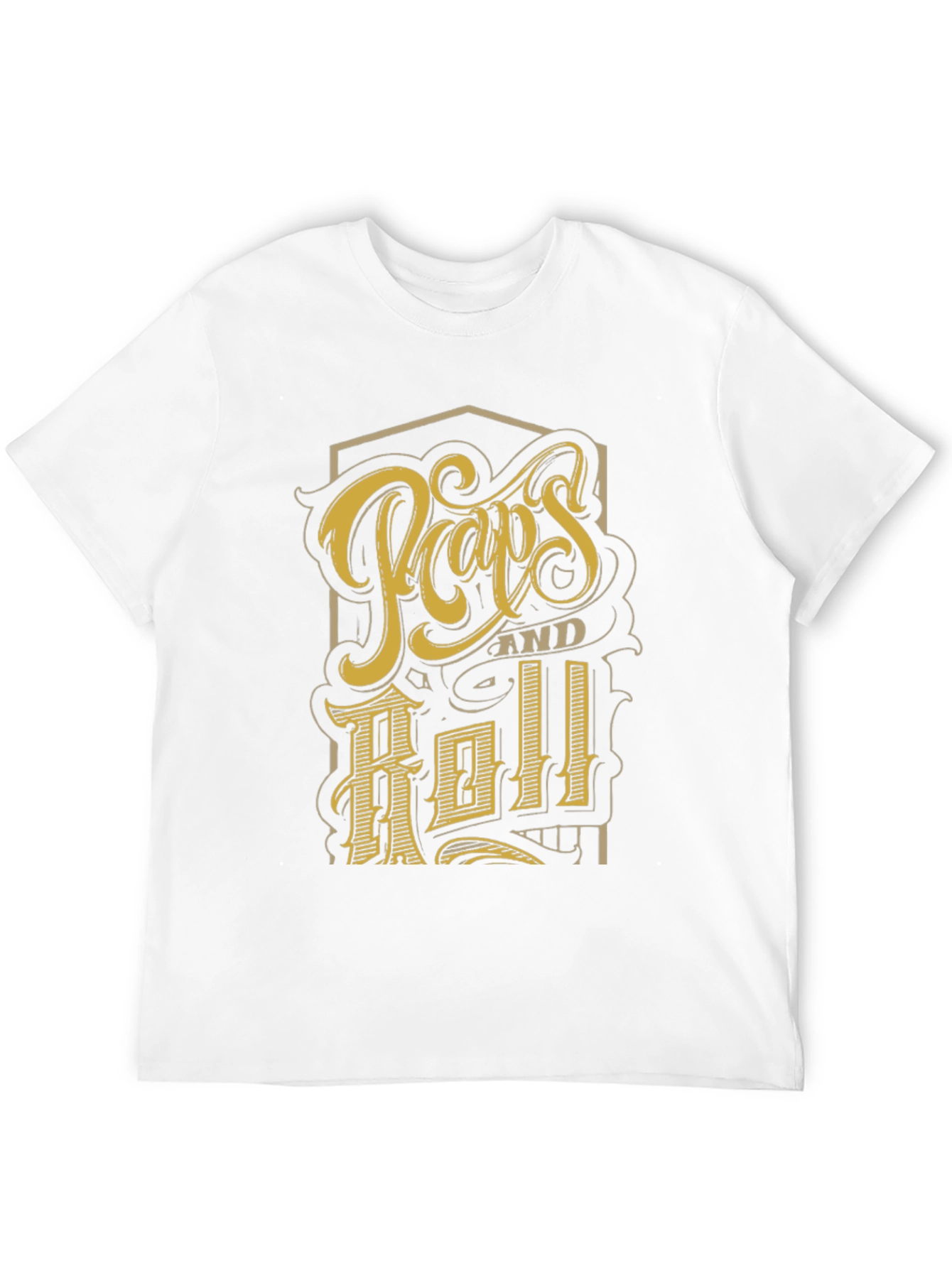 Black Retro "Pops and Roll" Graphic Print Black T-Shirt view 12