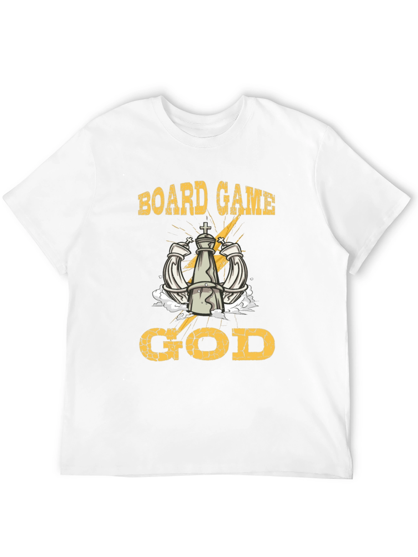 Black Board Game God Black Graphic Tee view 12