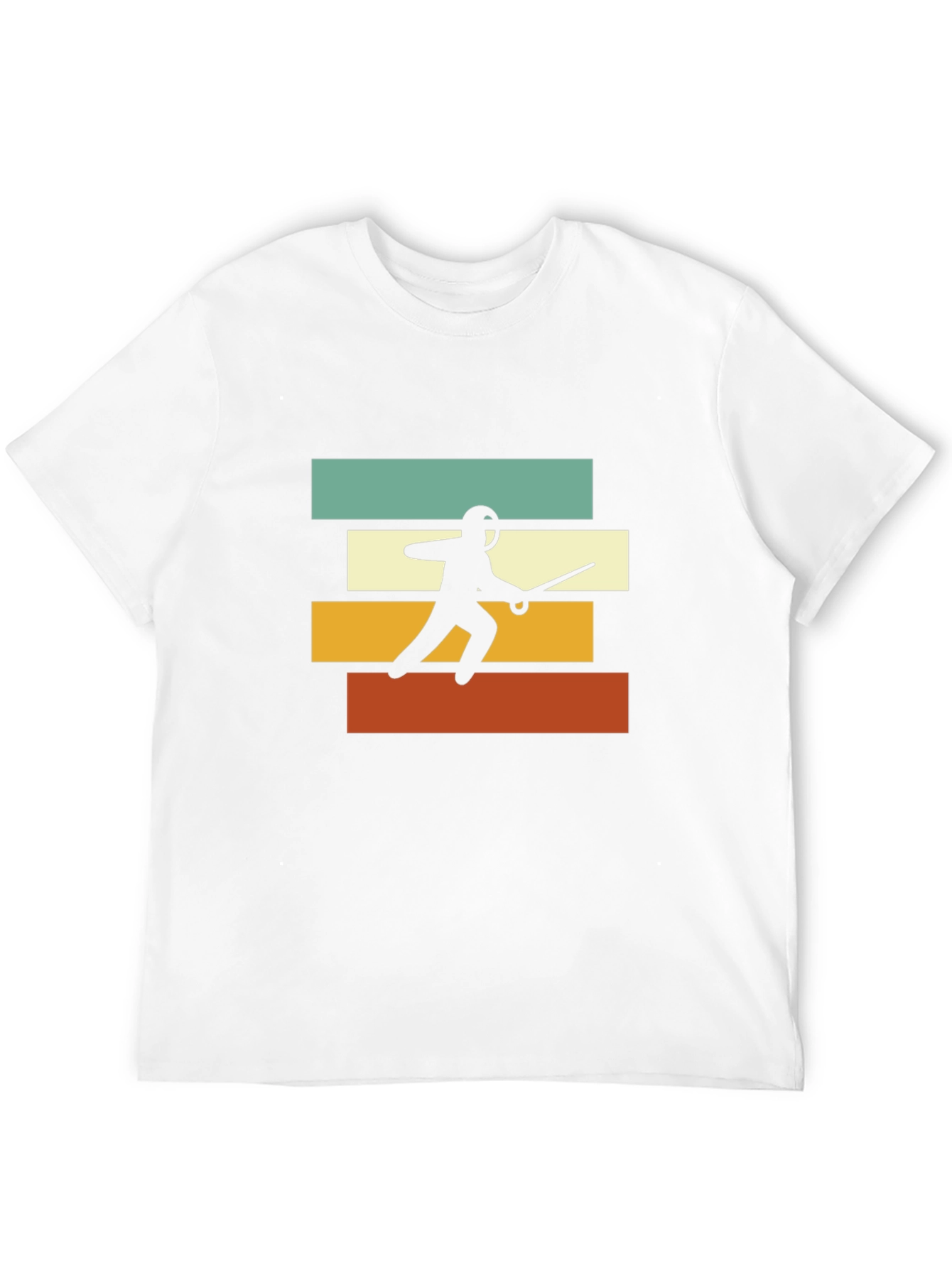 Black Fencing Retro T-Shirt - Black view 12