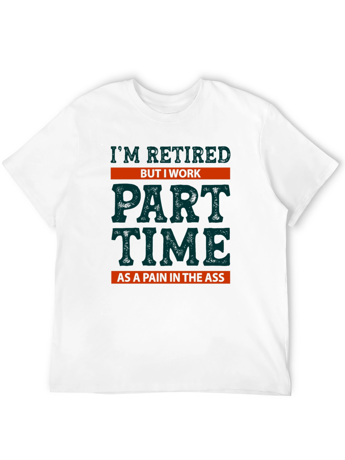 Black Retired But I Work Part Time T-Shirt view 12