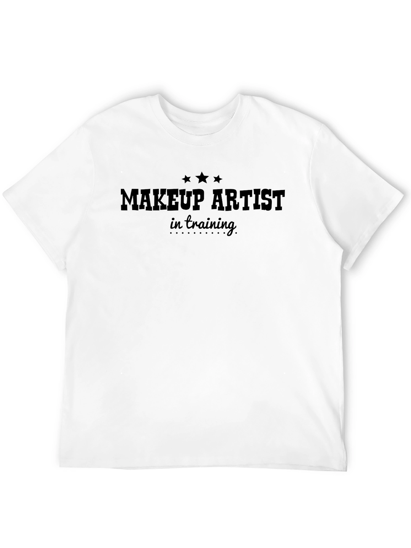Black Makeup Artist in Training Graphic T-Shirt view 12