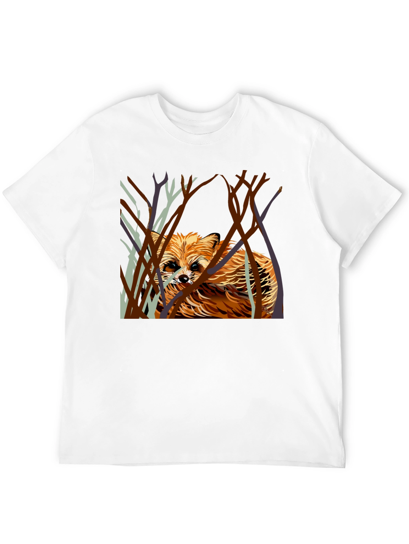 Black Raccoon in the Woods Graphic T-Shirt view 12