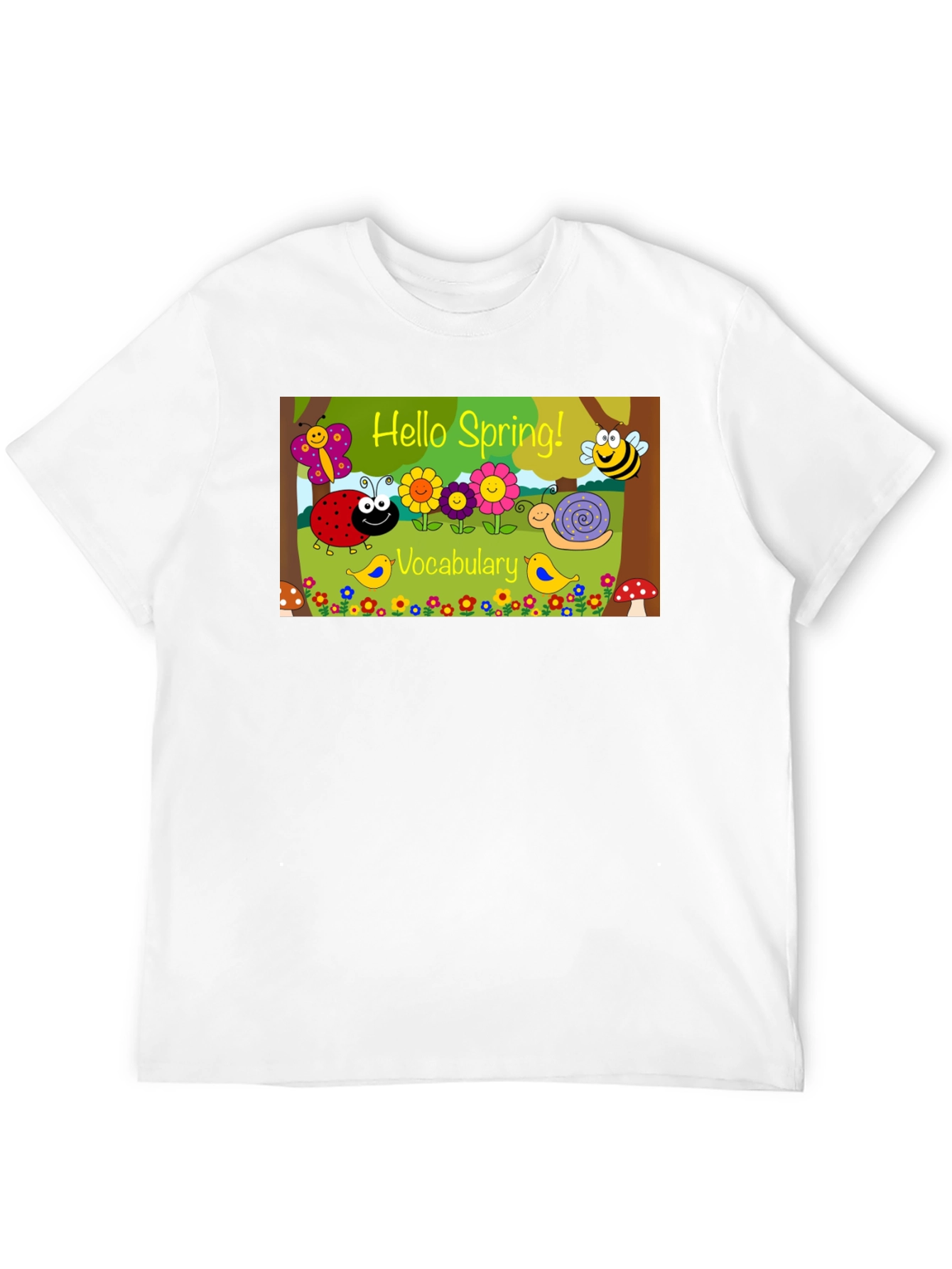 Hello Spring Vocabulary T-Shirt - 12