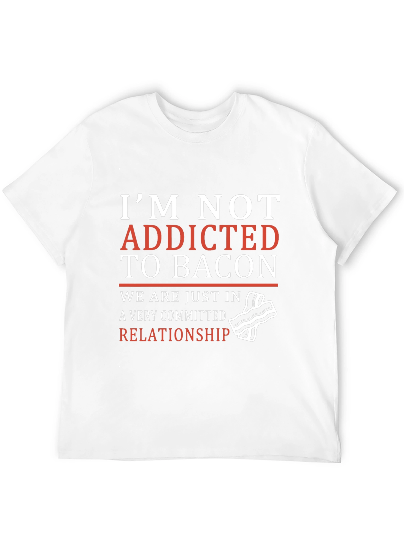 Black Funny Bacon Relationship T-Shirt view 12