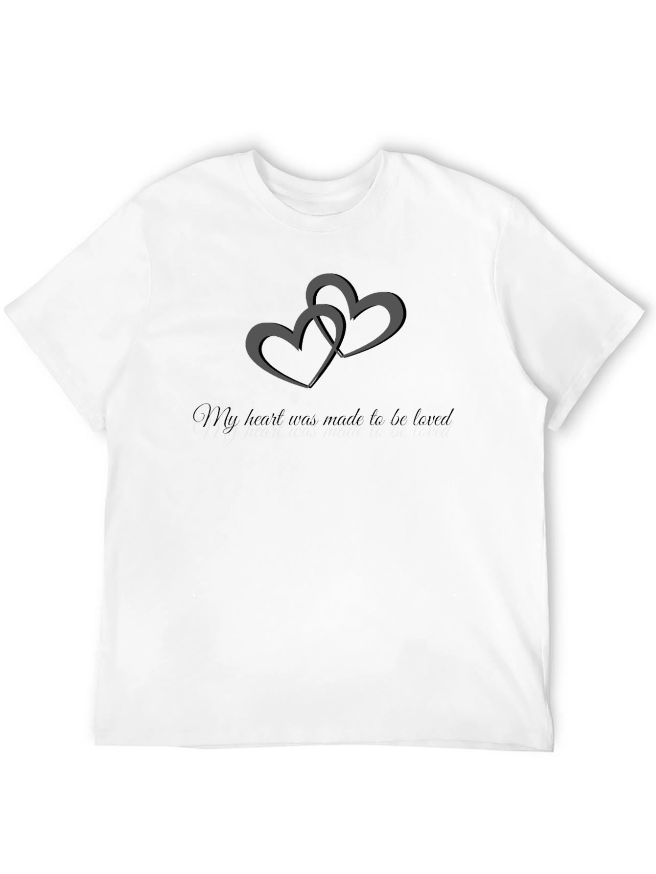 Black Heart Made to be Loved Black T-Shirt view 12