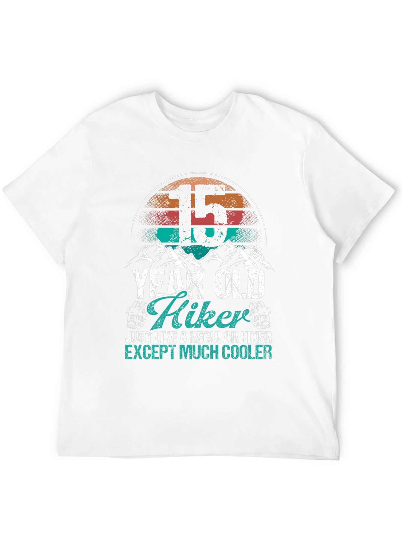 15 Year Old Hiker Tee: Cool Outdoor Adventure Shirt - 12