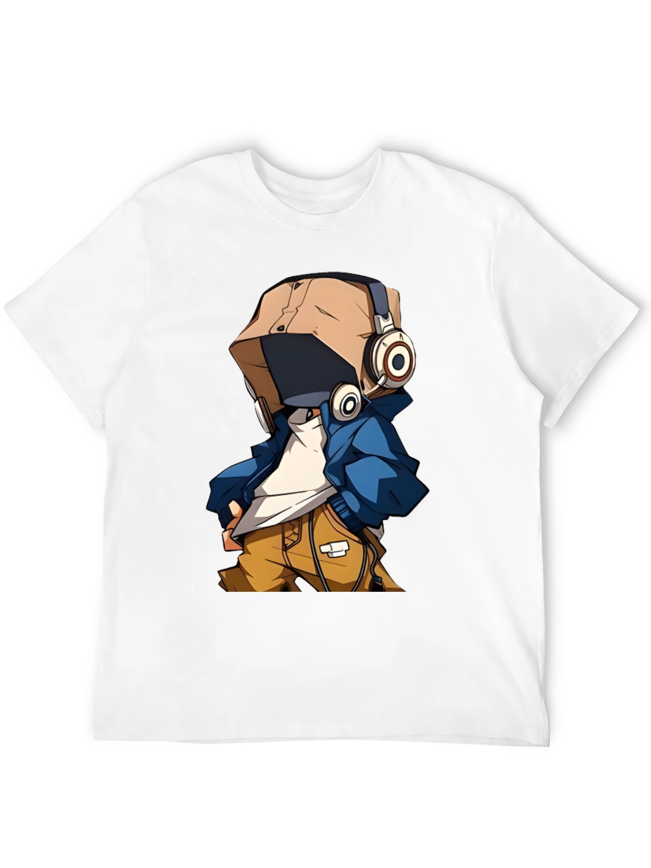 Black Cool Cartoon Character T-Shirt view 12